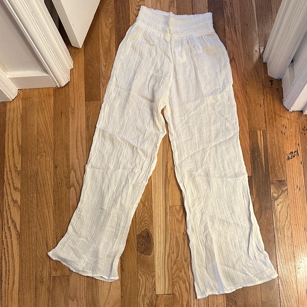 White Cover-up pants